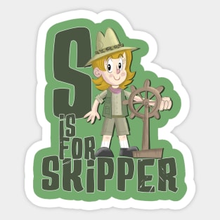 S is for Skipper Sticker